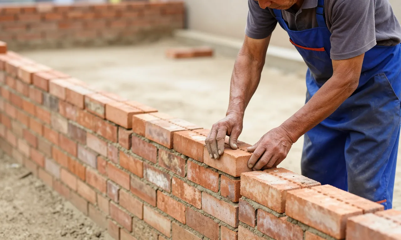 A builder tracking the stages of a renovation on a wall plan